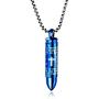 Cross Bullet Pendant Stainless Steel Necklace for Men Lords Prayer Necklace Lords Bible Cross Prayer Cremation Ashes Urn Necklace