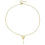 W WOOGGE Girls Pendant Necklace Gold Diamond Rhinestone Necklace Chain Choker for Women at Birthday Christmas Graduation Wedding