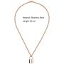 BaubleStar Link Layered Lock Necklace Stainless Steel Paperclip Chain Fashion Jewelry