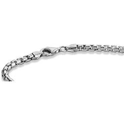 Miabella Solid 925 Sterling Silver Italian 3.5mm Square Rolo Link Round Box Chain Bracelet for Women Men, 7, 7.5, 8, 8.5, 9 Inch Made in Italy