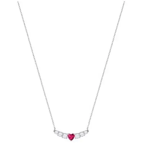 Swarovski Love Necklace, White, Rhodium Plating Swarovski Love Necklace, White, Rhodium Plating