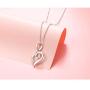 I Am Enough Jewelry Sterling Silver With CZ Pendant Necklace Anklet for Women