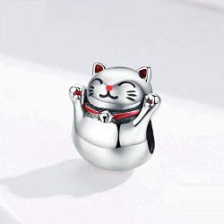 MEETCCY Mermaid Charms Original 925 Sterling Silver Charms Animal Charm Bracelets for Women European Snake Chain Bracelet