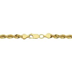 Kooljewelry 14k Yellow Gold Filled 4.2mm Rope Chain Necklace (16, 18, 20, 22, 24, 26, 30 or 36 inch)