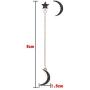 Black Moon Star Pendant Tassel Dangle Earrings Asymmetry Moon Planet Drop Stud Long Earrings Jewelry for Women Girls