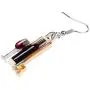 NEWEI Acrylic Goblet Red Wine Bottle Earrings Big Long Print Dangle Drop Drink Jewelry For Women Girls Fashion Party Gift Decoration