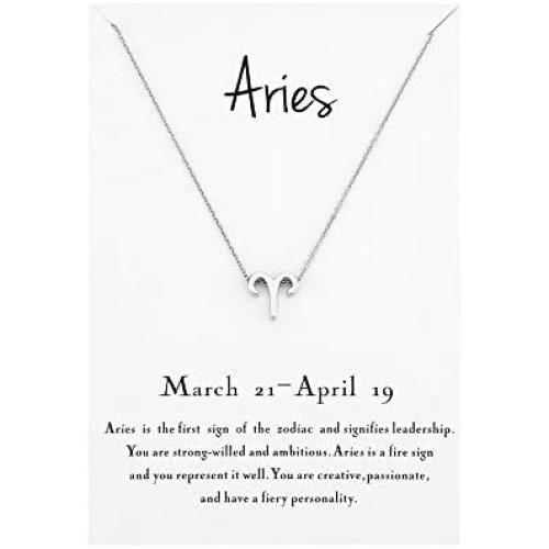 Mocya Zodiac Necklace for Women Jewelry Horoscope Constellation Pendant Astrology Birthday Gifts