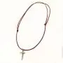 SymbolicDesign Silver Cross Necklace with red Strike for Good Luck and Protection SymbolicDesign Silver Cross Necklace with red Strike for Good Luck and Protection