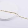 BOUTIQUELOVIN 14K Gold Plated Dainty Paperclip Link Chain Bracelet for Women Girls Layered Bead Bracelets