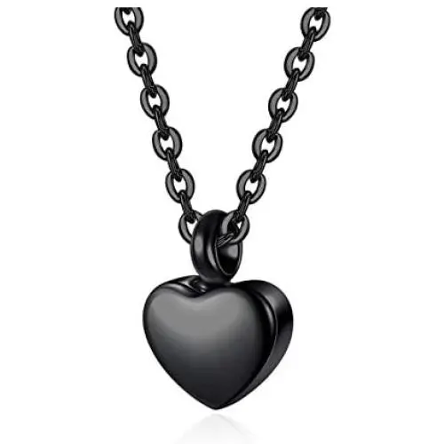 AllerPierce Urn Necklace for Women Men Stainless Steel Ashes Keepsake Pendant Small Heart Memorial Necklace Cremation Jewelry for Human Pet Ashes Waterproof AllerPierce Urn Necklace for Women Men Stainless Steel Ashes Keepsake Pendant Small Heart Memorial Necklace Cremation Jewelry for Human Pet Ashes Waterproof
