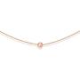 S.Leaf Sterling Silver Necklace Dainty Solid Bead Necklace Gold Necklaces for Women