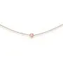 S.Leaf Sterling Silver Necklace Dainty Solid Bead Necklace Gold Necklaces for Women