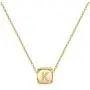 M MOOHAM Dainty Letter Initial Necklaces for Women Girls, Small Dice Pendant Initial Necklaces for Teen Girls Women, Simple Cute Letter Necklaces for Kids Toddler Girls Jewelry Gifts