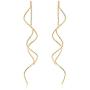 Acefeel Fresh Style Exquisite Threader Dangle Earrings Curve Twist Shape for Womens Gift E158