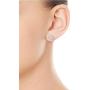 925 Sterling Silver Stud Earrings for Women|4 Pairs Cubic Zirconia Stud Earrings 14K White Gold Plated Heart Stud Earrings for Women Men Girls 3/4/5/6mm