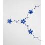 Faship Gorgeous CZ Crystal Floral Necklace Earrings Set