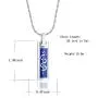 constantlife Cremation Necklace Cremation Jewelry 30mm Lords Prayer Stainless Steel Polished Cube Cremation Pendant Memorial Ashes Keepsake Urn Necklace