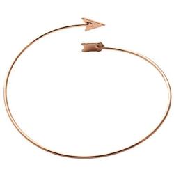 SENFAI Arrow Bangle Adjustable Wire Wrapped Bracelet Simple Style