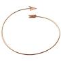 SENFAI Arrow Bangle Adjustable Wire Wrapped Bracelet Simple Style