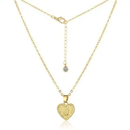 MRSXXNTY Gold Initial Heart Necklace-14k Gold Plated Tiny Dainty Personalized Letter A-Z Necklace Jewelry Gift for Women Girls MRSXXNTY Gold Initial Heart Necklace-14k Gold Plated Tiny Dainty Personalized Letter A-Z Necklace Jewelry Gift for Women Girls