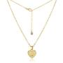 MRSXXNTY Gold Initial Heart Necklace-14k Gold Plated Tiny Dainty Personalized Letter A-Z Necklace Jewelry Gift for Women Girls