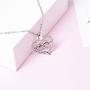Sloth Necklace Heart Cute Animal Slider Sloths Stuffed Jewelry Engraved Keep me in your heart Gift for Animal Lovers Girls Women