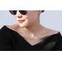 Ascona Dainty Butterfly Necklace 18K Gold/Silver/Rose Gold Plated Cubic Zirconia Butterfly Pendant Chain Necklaces for Women Grils