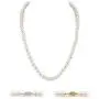THE PEARL SOURCE 14K Gold 5.0-5.5mm AAAA Quality Round White Freshwater Cultured Pearl Necklace for Women 18'' Princess Length THE PEARL SOURCE 14K Gold 5.0-5.5mm AAAA Quality Round White Freshwater Cultured Pearl Necklace for Women 18'' Princess Length