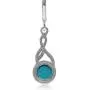 Silvershake 7mm Genuine Round Arizona American Turquoise White Gold Plated 925 Sterling Silver Casual Leverback Earrings Jewelry for Women Silvershake 7mm Genuine Round Arizona American Turquoise White Gold Plated 925 Sterling Silver Casual Leverback Earrings Jewelry for Women