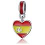 Ochoos Popular European Beads Country Flag Pendant Charms Fit Original Bracelets Heart Shape Big Hole National Pendants DIY Jewelry New - (Color: Australia)