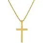 WHIPPY Cross Necklace Chain Handmade Jesus Crucifix Pendant Choker Stainless Steel Silver Gold Black Plain Twist Necklace Simple Jewelry for Men Women WHIPPY Cross Necklace Chain Handmade Jesus Crucifix Pendant Choker Stainless Steel Silver Gold Black Plain Twist Necklace Simple Jewelry for Men Women