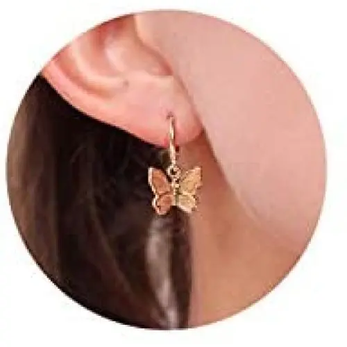 Butterfly Earrings Gold Silver Star Earrings for Women Cute Butterfly Jewelry for Women Dainty Dangle Earrings for Girls Butterfly Earrings Gold Silver Star Earrings for Women Cute Butterfly Jewelry for Women Dainty Dangle Earrings for Girls