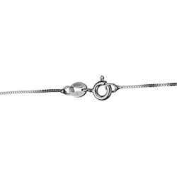 Sterling Silver Tiny Cross Charm Box Chain Nickel Free Necklace Italy