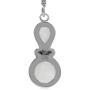 Silvershake Genuine Rainbow Moonstone Sterling Silver Victorian Inspired Dangle Earrings