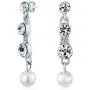 Large Bridal Art Deco Style Crystal Bar Accent White Simulated Pearl Wide Statement Choker Earring Necklace Bridal Jewelry Set for Women for Prom Pageant Wedding Adjustable Large Bridal Art Deco Style Crystal Bar Accent White Simulated Pearl Wide Statement Choker Earring Necklace Bridal Jewelry Set for Women for Prom Pageant Wedding Adjustable