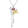 SOULMEET S925 Sterling Silver Flamingo Pendant Necklace for Women 2020 Graduation Birthday Christmas Gifts for Her SOULMEET S925 Sterling Silver Flamingo Pendant Necklace for Women 2020 Graduation Birthday Christmas Gifts for Her