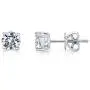 SERAFINA ❤️ Women’s Earrings and Pendant Necklace Set | White Sapphire Earrings and Necklace | 925 Sterling Silver | Elegant Silver Pendant and Stud Earring Set for Her