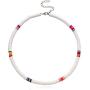 MUYOU Boho Choker Necklace for Women African Heishi Bead Necklace Choker Surfer Necklace Summer Beach Necklaces for Women Girls