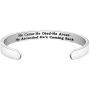 WUSUANED Inspirational Christianity Cuff Bracelet He Came He Died He Arose He Ascended He is Coming Back Religious Gift