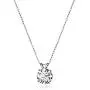 Jewelili 10K Gold Solitaire Pendant Necklace Set with Round Cut Swarovski Zirconia (2 cttw), 18'' Rope Chain Jewelili 10K Gold Solitaire Pendant Necklace Set with Round Cut Swarovski Zirconia (2 cttw), 18'' Rope Chain