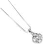 SUVANI Sterling Silver Celtic Knot Five Fold Pattern Round Pendant Necklace, 18 inches