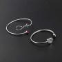 WUSUANED Dainty Heartbeat Stethoscope Cuff Bracelet Gift for Nurse Doctor Medical Student