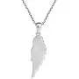Enchanting Single Angel Wing .925 Sterling Silver Pendant Necklace Enchanting Single Angel Wing .925 Sterling Silver Pendant Necklace