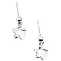 Small Cute Ball Star Dangle Sterling Silver Earrings for Women Teen Girls 925 Cartilage Hypoallergenic Sensitive Ears Hollow Pentagram Drop Dangling Earring Birthday Jewelry Daughter Friend Gift