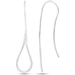 LeCalla Sterling Silver Jewelry Light Weight Drop Shape Dangler Earrings for Women