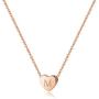 S925 Sterling Silver Heart Initial Necklace - White Gold 14K Gold Plated Silver Heart Initial Necklace for Women Girls Kids, Dainty Letter Tiny Alphabet Initial Necklace for Women Teens Girls Child