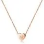 S925 Sterling Silver Heart Initial Necklace - White Gold 14K Gold Plated Silver Heart Initial Necklace for Women Girls Kids, Dainty Letter Tiny Alphabet Initial Necklace for Women Teens Girls Child
