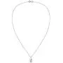 3D Filigree Swirls Square .925 Sterling Silver Pendant Necklace