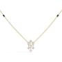 CaratLane Adveta Diamond Mangalsutra for Women 0.106 Carat (IJ-Color, SI-Clarity) in 14 K Yellow Gold with Jewelry Gift Box
