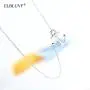 ELBLUVF 18k Silver Gold Rose Gold Plated Stainless Steel Women Sideways Anchor Pendant Necklace 18inches Choose Colors